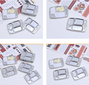Mini Plato de Resina para Juego de Imitación, Modelo de Comida Rápida en Miniatura, Reutilizable, Realista, Educativo, para Casa de Juegos y Cocina - Product Image 4