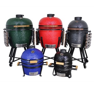 Barbecue au charbon de bois XXL de 13 à 26 pouces, cuisine extérieure, barbecue en céramique vert Kamado - Product Image 6