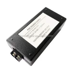 Gigabit PoE Injector อินพุต48V,56Vdc 1A เอาต์พุต PoE CE FC ROHS แหล่งจ่ายไฟสำหรับเสาอากาศ PoE Switch Wifi AP