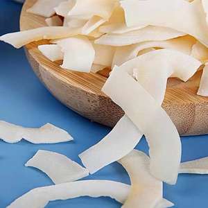 Кокосовые хлопья (кокосовая крошка) — Сладкие кусочки кокосовой мякоти, жареные, запеченные фруктовые снеки, специальность Хайнаня, оптом 10 кг - Product Image 2