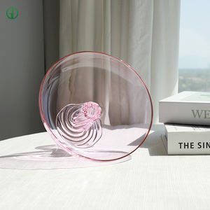 Table basse en verre contrasté coloré danois nordique Offre Spéciale salon Table à manger zone de réception pour Camping assiette de fruits secs - Product Image 4