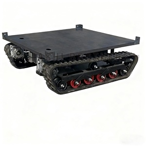 Kendaraan Utilitas Multi-Terrain Otomatis Kendali Jarak Jauh JIASHIBROTHER Baru 1.5m 1000kg 1.8kW dengan Sasis Crawler Karet dan Motor Listrik Ganda - Product Image 1