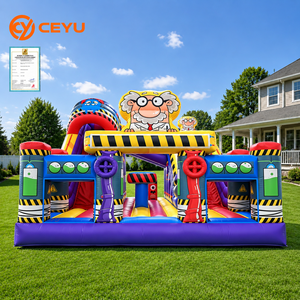 Castillo Inflable Ceyu con Figura <span class=keywords><strong>de</strong></span> Profesor <span class=keywords><strong>y</strong></span> Plataforma <span class=keywords><strong>de</strong></span> Escalada para Negocios <span class=keywords><strong>de</strong></span> Alquiler <span class=keywords><strong>de</strong></span> Entretenimiento - Product Image 1