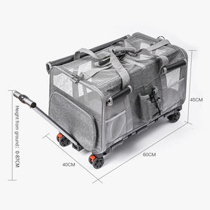 2025 कारखाने थोक लक्जरी डिजाइनर पालतू कुत्ते बिल्ली बैग व्हील पर यात्रा - Product Image 2