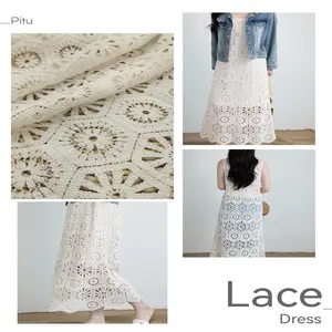 2024 High Quality African French Nigerian Lace Fabric Embroidered Cotton Sheer For Women's And Children's Clothing