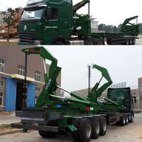 Grue de levage latérale de remorque de chargeur de côté de poussoir de camion de 60 tonnes semi pour le conteneur de 20ft 40ft