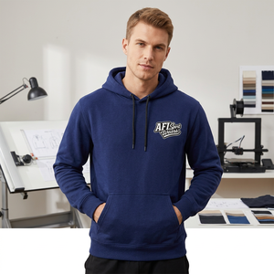 เสื้อสเวตเชิ้ตมีฮู้ด AFI Sport Wears แบบยูนิเซ็กส์ ทรงปกติ ผ้าฝ้าย สตรีทแวร์ลำลอง ซิปหน้า พิมพ์ลายโลโก้ เสื้อกันหนาว น้ำหนัก 350 กรัม - Product Image 3