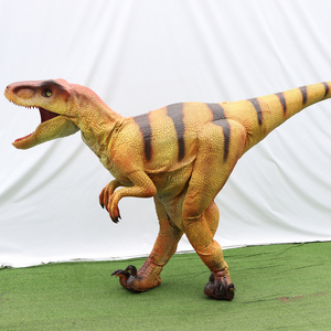 Disfraz de Dinosaurio <span class=keywords><strong>Velociraptor</strong></span> Realista Personalizado para Niños, con Estructura de Acero Ligera, para Parques de Aventuras y Centros Comerciales - Product Image 1
