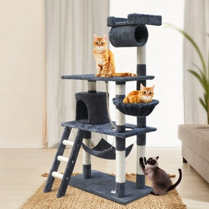 Rumah Aktivitas Kucing Ebay Hot Sale Tinggi 141cm Tiang Garukan Kucing Pohon Kucing - Product Image 2