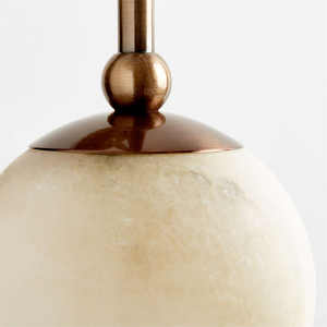 Aplique de Pared de Latón Moderno de Lujo para Baño y <span class=keywords><strong>Hotel</strong></span>, 2 Luces, Alabastro Natural, LED E12, Venta al por Mayor de Fábrica, Exportación, Aplique de Alabastro Alba - Product Image 3