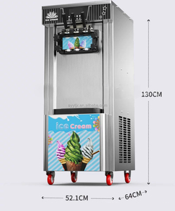 Macchina per Gelato Soft Serve Commerciale a 3 Gusti, Gelatiera per Yogurt Congelato per Negozi di Dessert, Caffetterie e Uso Domestico - Product Image 5