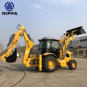 Hot Sale 4x4 Wheel Loaders Free Shipping Rippa Hydraulic Loader Engineering Machinery Backhoe Loader