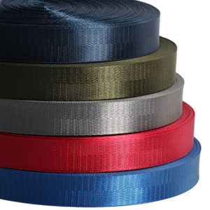 สายรัดผ้าลายก้างปลาสีดำ 100% ไนลอน ขนาด 5/8 นิ้ว <span class=keywords><strong>1</strong></span> นิ้ว <span class=keywords><strong>1</strong></span>.25 นิ้ว <span class=keywords><strong>1</strong></span>.5 นิ้ว 3/4 นิ้ว ทอแบบเป็นลายทาง เป็นมิตรกับสิ่งแวดล้อม - Product Image 1