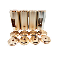 Kit d'instruments de beauté en alliage d'aluminium usiné CNC avec boîtier en tube d'aluminium