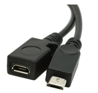 Kabel Data Pengisian Daya USB-A Female ke 2 Port Micro USB Male Female OTG Kecepatan Tinggi untuk Kamera, Harga Pabrik