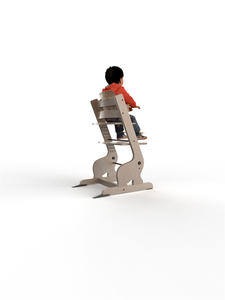 كرسي عالي عملي من خشب الزان للأطفال-محطة إطعام أطفال من خشب الزان آمنة ومأمونة-وجبات طعام مع راحة البال - Product Image 3