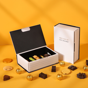 Hộp Sô Cô La Rỗng Bằng Giấy Các Tông Làm Thủ Công Tùy Chỉnh Hộp Sô Cô La Đóng Gói Quà Tặng Quầy Bar Cho Kẹo Với Dải Phân Cách - Product Image 1