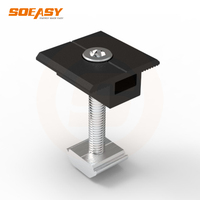Serre-câble solaire intermédiaire en aluminium Soeasy AL6005 T5 pour système de rail de montage de panneaux photovoltaïques OEM