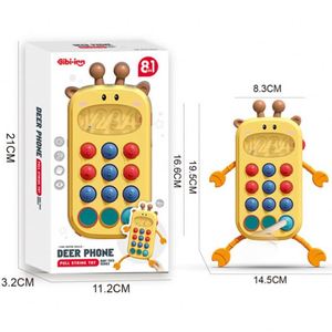 New Baby <b>Puzzle</b> Early Education Enlightenment Mobile Phone Lala Bite Happy Soothing Children Toys - Product Image 2