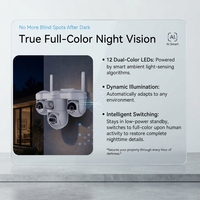 Caméra IP intelligente CS623ZS à quatre objectifs, sécurité 1080P, extérieure, PTZ, CCTV, détection humaine par IA, suivi automatique, vision nocturne couleur