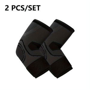 Lot de 2 protège-coudes pour gaucher, pour le sport, avec compression antidérapante, 100% coton, fermeture à lacets, utilisation hivernale - Product Image 4