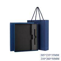 Stock A5 Notebook Business Bloc de notas Caja de regalo Llavero Papelería Proveedor de oficina Juego de regalo personalizado con portatarjetas de bolígrafo