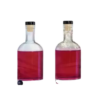 Te Koop Groothandel Private Label Eigen Merk Glas Gin Brandewijn Wodka Fles