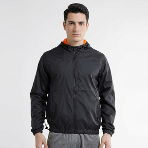 <b>Lightweight</b> Warm Windbreaker <b>Jacket</b> with Zipper Waterproof Sport <b>Running</b> Custom Men Windbreaker - Product Image 1