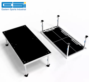 ESI-Actividades de concierto de escenario de cuatro patas al aire libre Portátil Plegable de aluminio Portátil Superficie Punto de luz Evento Plataforma de escenario - Product Image 1