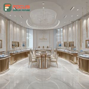 Système de présentation de bijoux minimaliste et exclusif, finition laminée, vitrine de comptoir pour centre commercial - Product Image 6