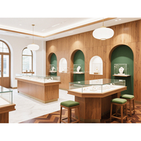 Vitrine en bois Comptoir d'affichage de bijoux de qualité supérieure Conception de vitrine de bijoux en bois
