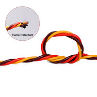 Cable Servo Trenzado de 3 Hilos, Cobre Estañado, PVC Flexible, para Aeromodelismo RC, Proyectos Electrónicos DIY, 22AWG 26AWG, Bobina de 500m