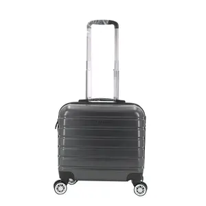 16 Inch Small PC Loading Luggage with Aluminum Trolley and Brake Wheels for Laptop Computer