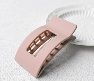 Pinzas de Pelo de Silicona Suave de 9.5cm, Diseño Rectangular Hueco, Tipo Pico de Pato, Peine, Horquilla, Pinza de Tiburón, Accesorio para el Cabello - Product Image 5