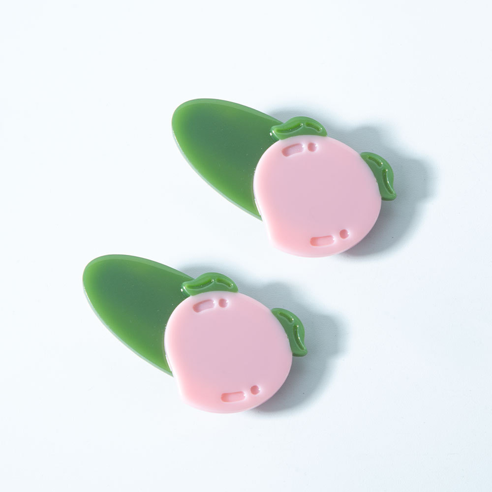 Fruit Series - Peach-shaped sandwich with 2 cards