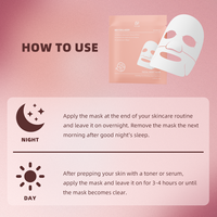 Masques en tissu pour le visage au bio-collagène, hydratants, nourrissants, apaisants, blanchissants et anti-âge, pour le nez et tout le visage, vente en gros