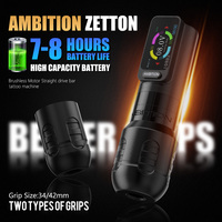 Ambitie Zetton 3.5Mm/4.0Mm Slag Borstelloze Motor Professionele Directe Aandrijving Staaf Draadloze Tattoo Pen Machine Voor Kunstenaar Body Art