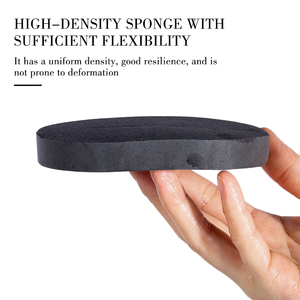 Éponge Faciale pour Esthéticienne, Beauté, Démquillage, Réutilisable, <span class=keywords><strong>Noire</strong></span>, Épaisse, Ronde, Tampon Nettoyant pour le Visage, Éponge de Lavage pour Spa, Éponge Exfoliante - Product Image 6