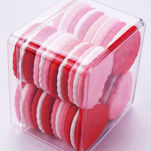 Tùy Chỉnh Bánh Quy Cookie Vuông Nhựa Rõ Ràng Hộp Nhựa Tiramisu Bánh <span class=keywords><strong>Container</strong></span> Hộp Tráng Miệng Với Nắp - Product Image 6