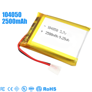 104050 2500mAh 3.7V LiPo Wiederaufladbarer Akku mit JST-Stecker 9.25Wh Lithium-Polymer-Akku Modell 104050 114065 505060 - Product Image 2