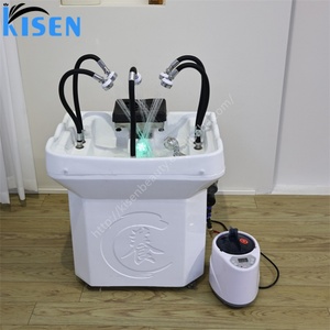 Kisen Smart Head Spa <b>Table</b> Multi-shower System 60L Tank <b>Bedside</b> Sink Portable Shampoo Tray Salon Bac Pipeless - Product Image 2