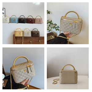 Bolso Bandolera Mini Acolchado para Mujer Joven con Correa de Cadena, Bolso de Mano Casual para Uso Diario, Bolso Pequeño de Hombro - Product Image 1