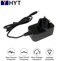 Adaptor Daya Dinding HYT AC DC 12V 3A 2.5A 30W 36W Bersertifikasi FCC ETL UKCA untuk Lampu Kuku
