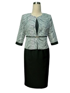 Nuevo Vestido de Oficina Morado Talla 5XL para Mujer, Traje de Falda para Oficina, Tallas Grandes - Product Image 5