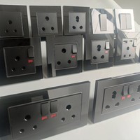 Harga grosir multiwarna tunggal 5A/6A/15A/16A gaya Inggris pabrik soket Afrika Selatan penjualan langsung Outlet daya India Inggris