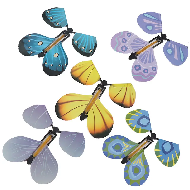 YY080 Mainan Mini Cina Kupu-kupu Terbang Ajaib Kecil untuk Anak-anak Mainan Menyenangkan Kupu-kupu Ajaib untuk Anak-anak Produk Promosi Hadiah