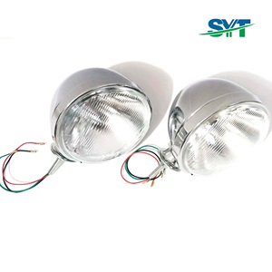 Nuevo Faro Delantero Vintage de 7 Pulgadas para Coche, Luces Antiniebla Halógenas, Carcasa de <span class=keywords><strong>Bala</strong></span> Semicerrada para Motocicleta, 6000K H4, Vidrio de Borosilicato de Alta Calidad - Product Image 4
