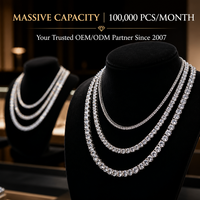 Promotion : Bracelet chaîne tennis 6 mm en zircon unisexe, collier ras-du-cou style rappeur, bijoux tendance, chaîne à maillons, finition plaquée transparente