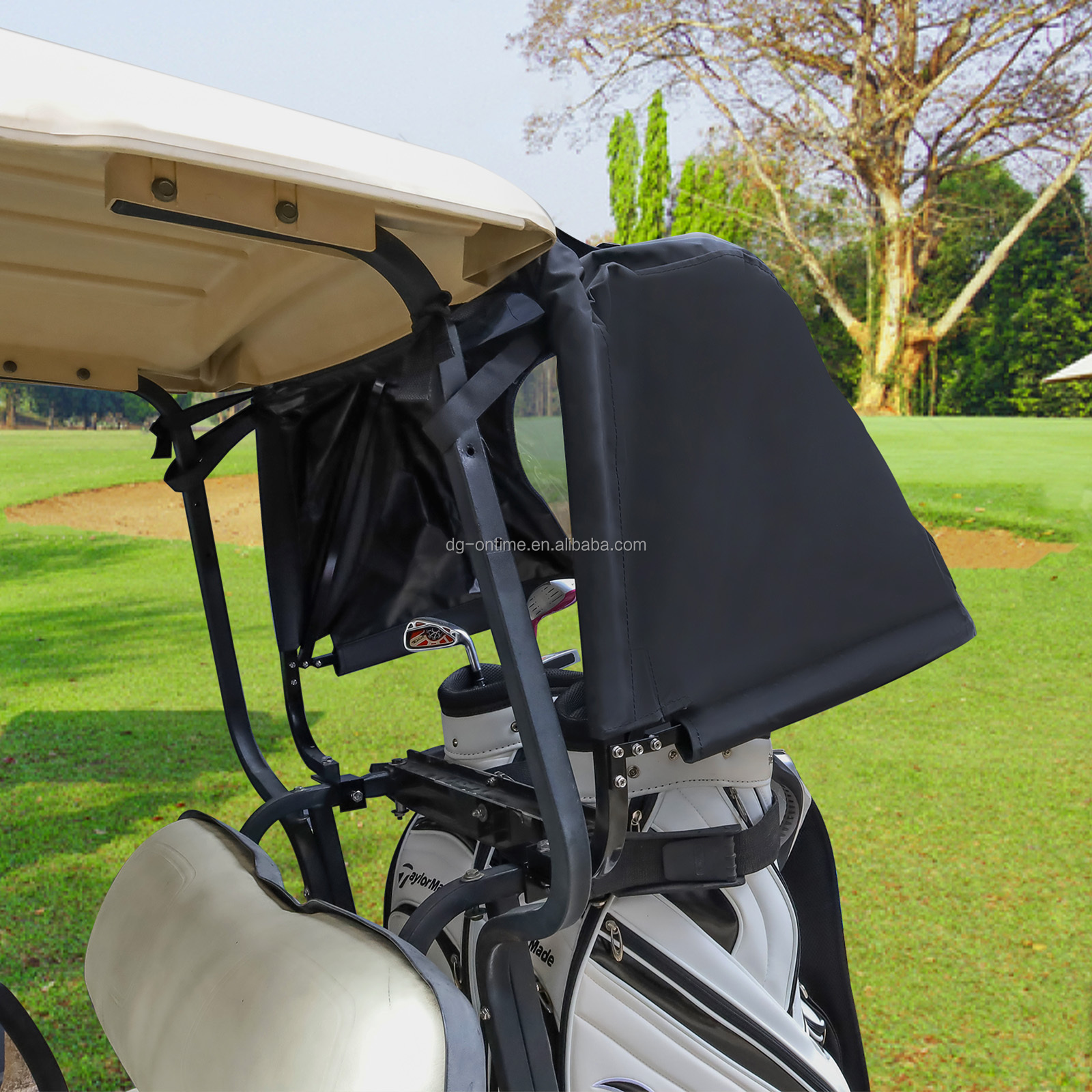 club car golf bag rain cover Waterproof and Dust Covers Stay protected in any weather with this premium all weather driveable golf cart enclosure from Formosa Covers Golf Cart Rain Cover for