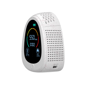 Detektor Penganalisa Gas <span class=keywords><strong>CO2</strong></span> Dalam Ruangan <span class=keywords><strong>4</strong></span> Dalam 1, <span class=keywords><strong>Monitor</strong></span> Temperatur dan Kelembapan Alarm Asap Wifi Cerdas - Product Image 3